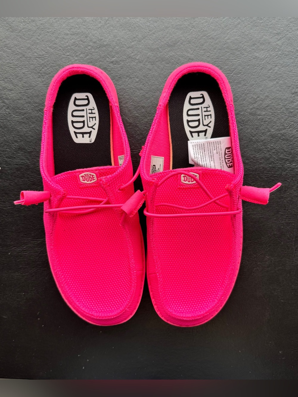 Hey Dude Electric Pink Slip-On Shoes